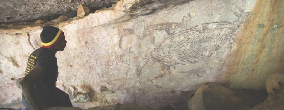 El primer canguro que un humano pintó, hace 17.000 años
