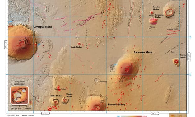 Un mapa de bolsillo para no perderse en Marte
