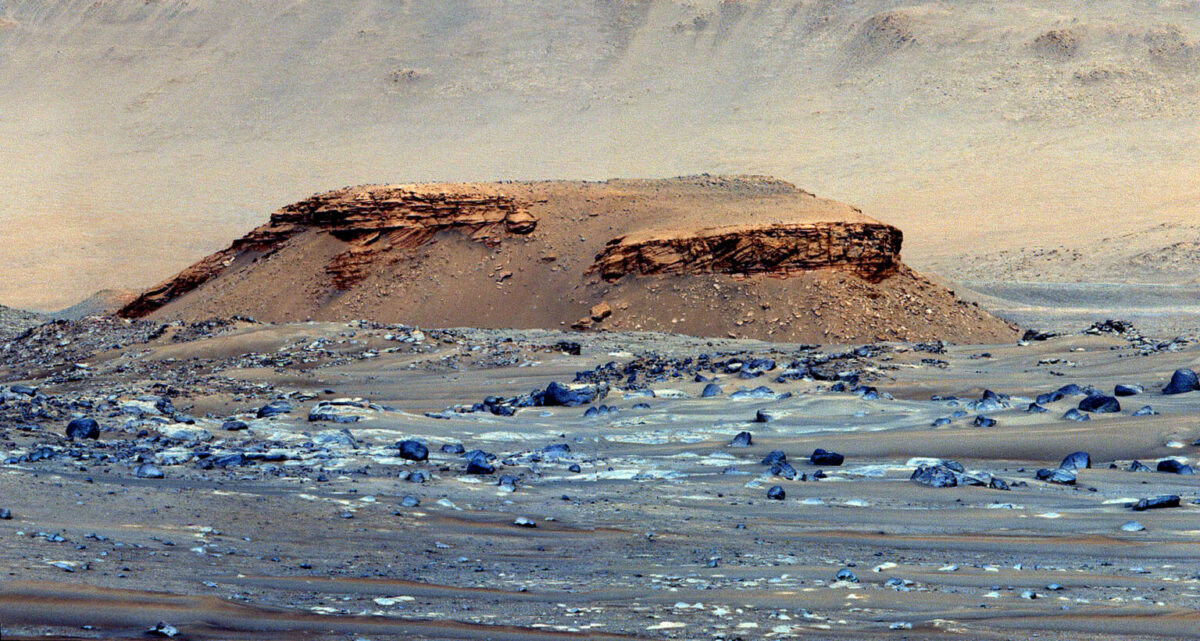 Un lago en Marte