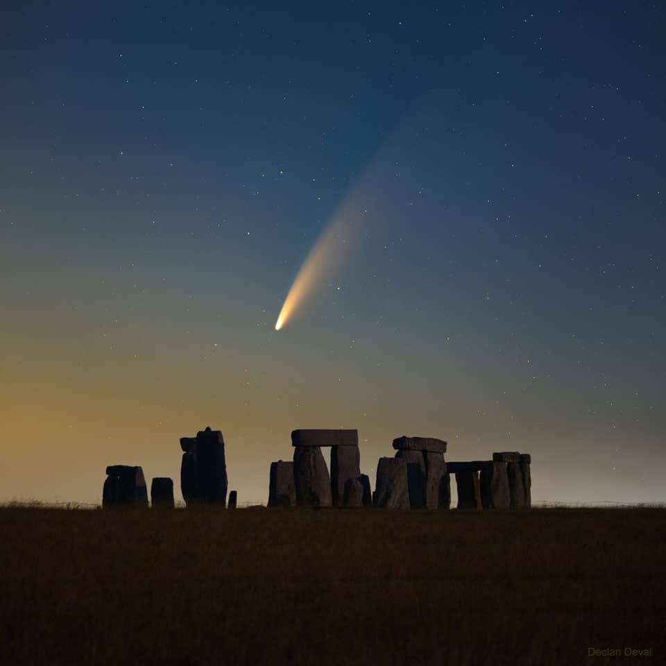 El cometa Neowise. Foto: NASA