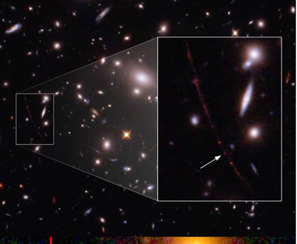 Récord del Hubble. Fotografía la estrella más cercana al origen del Universo por el momento