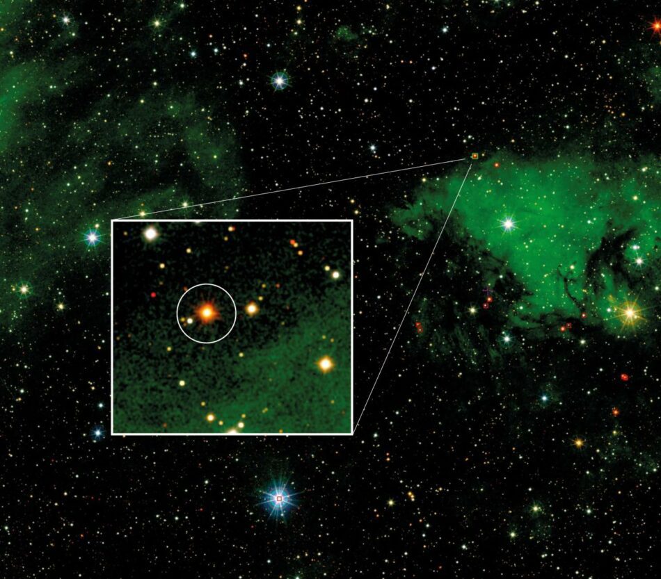 Una estrella supergigante azul se mueve a enorme velocidad en la Vía Láctea