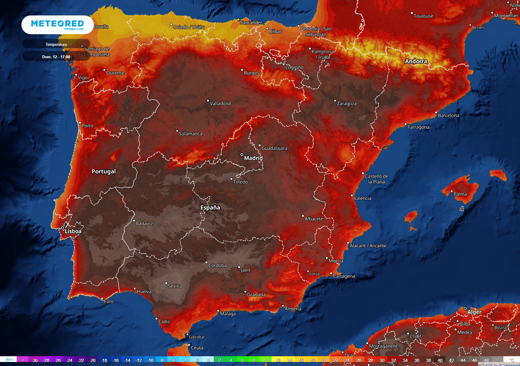 Este fin de semana se alcanzarán los 44 ºC en España