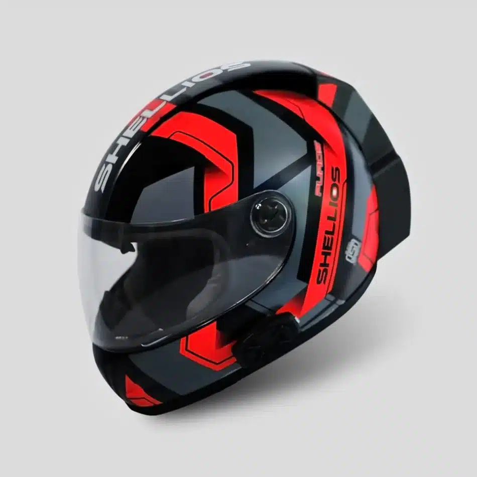 Un casco de moto con filtro de partículas incorporado