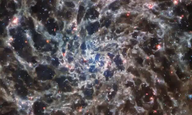 El telescopio espacial James Webb revela el esqueleto de una galaxia lejana en una nueva e impresionante imagen