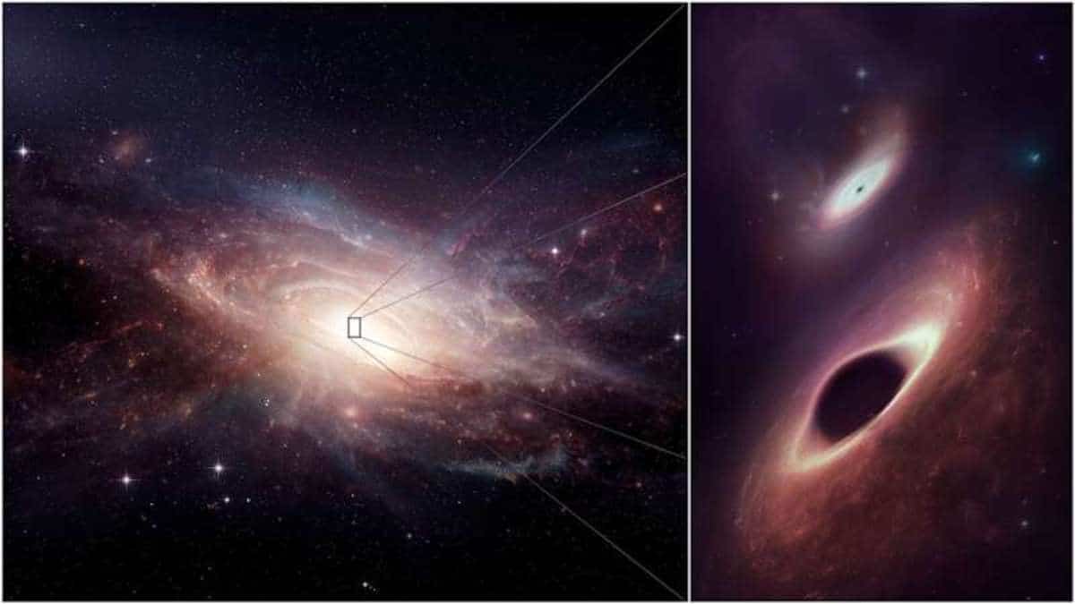 Estos dos agujeros negros están a punto de colisionar (en tiempo astronómico)