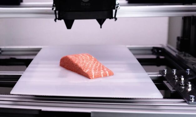El primer salmón vegano del mundo impreso en 3D ya está en los supermercados