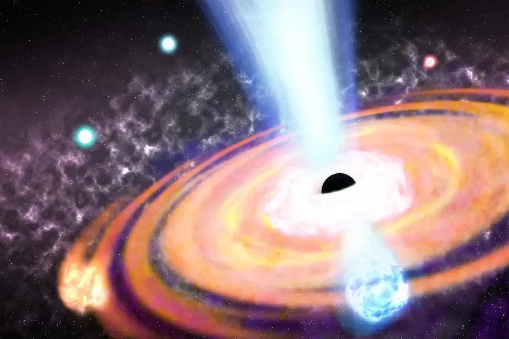 ¿Qué fue primero, los agujeros negros o las galaxias? 1 agujero negro