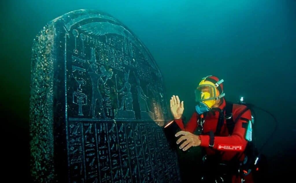 Ruinas sumergidas de Heracleion.