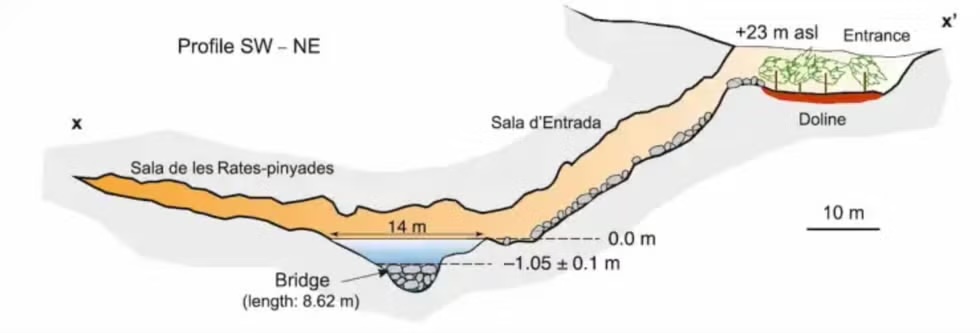 cueva genovesa Mallorca puente