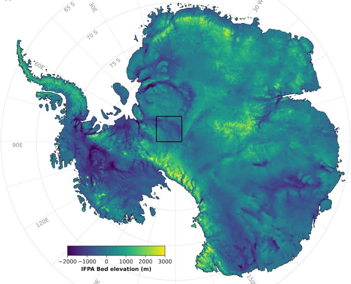 ¿Qué hay debajo del hielo de la Antártida? Este es el mapa de satélite