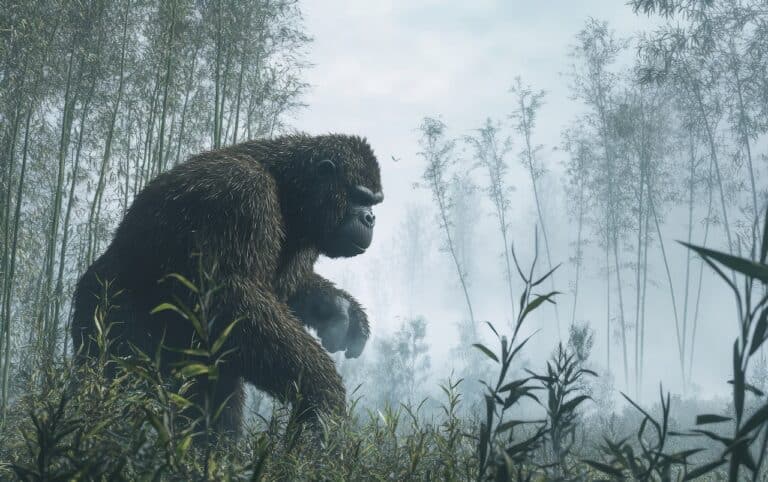 Gigantopithecus, generado por IA