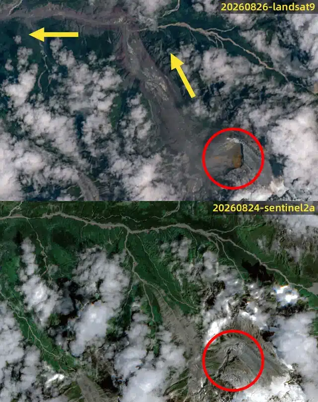 ¿Qué causó la inundación en Nepal? No fue un terremoto 2 imagen satélite nepal inundación